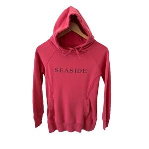 Seaside Hoodie Pink Size Small 30A Hooded Sweatshirt Beach Charles River